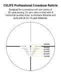 Illuminated 4x32 Crossbow Scope with Rangefinder Reticle