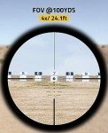 Illuminated 4x32 Crossbow Scope with Rangefinder Reticle