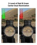 Illuminated 4x32 Crossbow Scope with Rangefinder Reticle