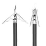 20-Inch Carbon Crossbow Bolts with Broadheads and Nocks