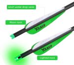 20-Inch Carbon Crossbow Bolts with Broadheads and Nocks