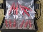 Archery Hunting Broadheads - 12 Red Tips