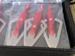 Archery Hunting Broadheads - 12 Red Tips