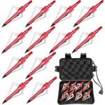12 Pack 100 Grain Broadheads for Crossbows and Bows