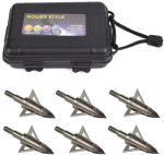 3 Fixed Blade 100 Grain Broadheads with Case
