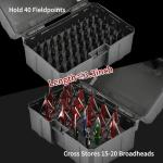 Large Capacity Broadhead Case for Crossbow Tips
