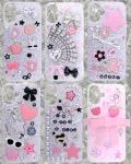 DIY Phone Case Charms Kit with Rhinestones and Glitter