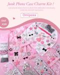 DIY Phone Case Charms Kit with Rhinestones and Glitter