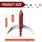 12-Pack 100 Grain Hunting Broadheads with Case