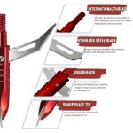 12-Pack 100 Grain Hunting Broadheads with Case