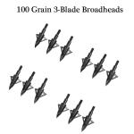 3-Blade 100 Grain Broadheads for Hunting Bows