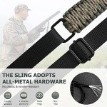 Adjustable Paracord Rifle Sling with Swivels