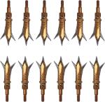 12-Pack 100 Grain Stainless Steel Hunting Broadheads