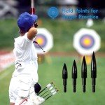 100 Grain Archery Arrow Tips - 12 Pack