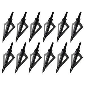 Sinbadteck 100 Grain 3 Blade Broadheads, 12 Pack