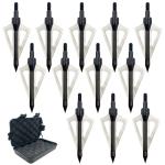 100 Grain 3-Blade Broadheads 12-Pack with Case