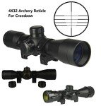 Compact 4x32 Crossbow Scope with Multiple Reticles