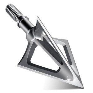 Premium 100 Grain Stainless Steel Broadheads 6-Pack