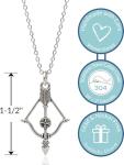 Stainless Steel Crossbow Necklace with Bow Charm