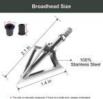 Fixed Blade Stainless Steel Broadheads for Hunting