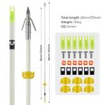 KEAUP 32-Inch Luminous Bowfishing Arrows - 6 Pack