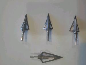 3-Pack of 3-Blade Broadheads Plus 4-Blade