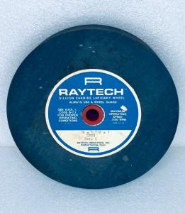 NOB - RAYTECH SILIICON  CARBIDE LAPIDARY 8" WHEEL C220 SPEC C 3100 RPM Max.