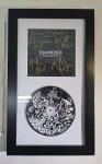 Def Leppard Signed Diamond Star Halos CD Booklet Framed & Matted W/ JSA