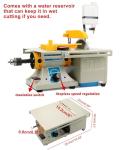 Lapidary Equipment DIY Jewelry Lapidary Mini Table Saw Right Bench 110V 350W