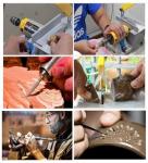 Lapidary Equipment DIY Jewelry Lapidary Mini Table Saw Right Bench 110V 350W