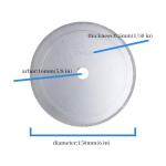 ChilternCasa 150mm 6" Lapidary Saw Blade,0.5mm Super Thin Diamond Rock Saws 5/8" Arbor Cutting Trim Tools for Gemstone Stone Tiles Porcelain