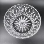 ASTOR Crystal Bowl w Cut Arches & Diamonds on Sides a Notched Rim & Star Base