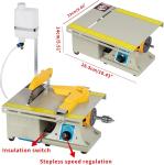 Jewelry Lapidary Saw for Cutting Rocks DIY Equipment, Left Benchtop 