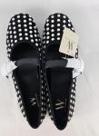 Worthington Dazie Black Studded Mary Jane Flats Women’s Size 8M Sliver Studded