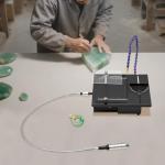 Gem Faceting Cutting Carving Polishing Machine, 1850W Portable Table Saw Jewelry Rock Polishing Grinding Tool 0-10000RPM Grinder