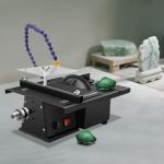 Gem Faceting Cutting Carving Polishing Machine, 1850W Portable Table Saw Jewelry Rock Polishing Grinding Tool 0-10000RPM Grinder