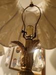 Vintage Mid Century Hollywood Regency EF Industries Ice Crystal Table Lamp Set