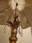 Vintage Mid Century Hollywood Regency EF Industries Ice Crystal Table Lamp Set