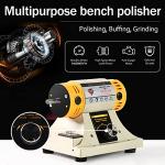 LIBAOTML Adjustable Speed Polishing Machine, Multi-Function Bench Lathe Polisher, Bench Grinder, Polishing Machine Used For Jewelry Making, Woodcrafting, Dental, Manual DIY.