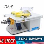 Mini Gem Grinding Polishing Machine Table Rock Saw Jewelry Lapidary Equipment US