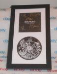 DEF LEPPARD BAND SIGNED & FRAMED DIAMOND STAR HALOS CD DISPLAY AUTOGRAPH COA A