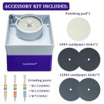 4” Flat Grinding Machine Stone Rock Polisher, Grinder, Shaper Shaping and Polishing Tools, Mineral Rock Polishing Machines, Grinding Machines