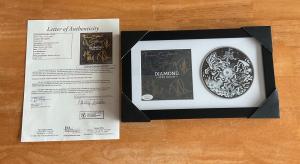 Def Leppard Signed Autograph Diamond Star Halos Music CD Framed JSA LOA COA