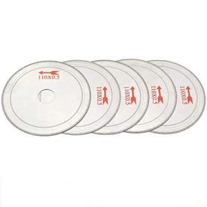 ILOVETOOL Lapidary Diamond Saw Disc Blades 4.5 inch Grinder Cutting Stone Arbor 20mm Rim 0.6mm Pack of 5Pcs