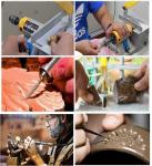 Mini Table Saw Rock, Lapidary Equipment DIY Jewelry Polishing Bench Buffer Grind