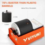VIYUKI Professional Electric Rock Stone Tumbler Kit 3LB Rock Polisher - Complete Rock Tumbler Kit with Durable Tumbler, Rocks, Grit, Educational Stem Science Kit
