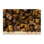 GEMHUB 1 lb Gold Tiger Eye AAA Grade Rough Stones from South Africa - Raw Bulk Natural Crystals for Tumbling, Cabbing, Cutting, Lapidary, Reiki, Wicca and Energy Crystal Healing (2)