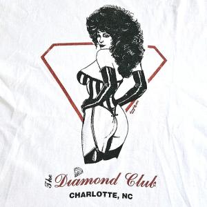 Vintage 90s Diamond Club Charlotte NC Strip Club T Shirt Single Stitch XL