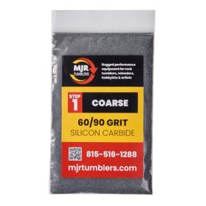 1lb of MJR Tumblers Premium 60/90 Coarse Silicon Carbide Rock Polishing Grit for Step/Stage 1, MJR Tumblers is a Disabled and Veteran Owned Company Proudly Located in USA
