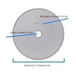 ChilternCasa 150mm 6" Lapidary Saw Blade,1mm Super Thin Diamond Rock Saws 5/8" Arbor Cutting Trim Tools for Gemstone Stone Tiles Porcelain